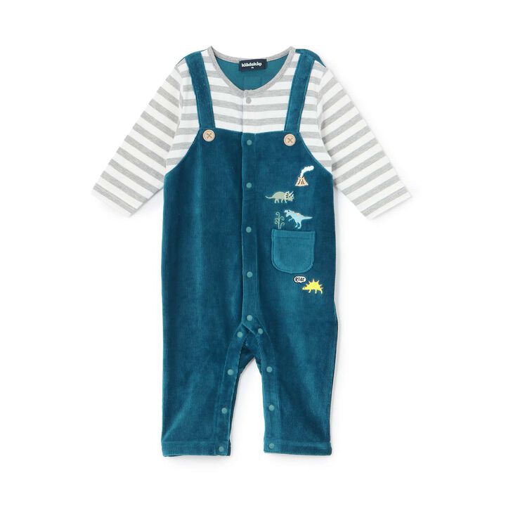 Dinosaur Layered Style Coverall with Pocket,, medium