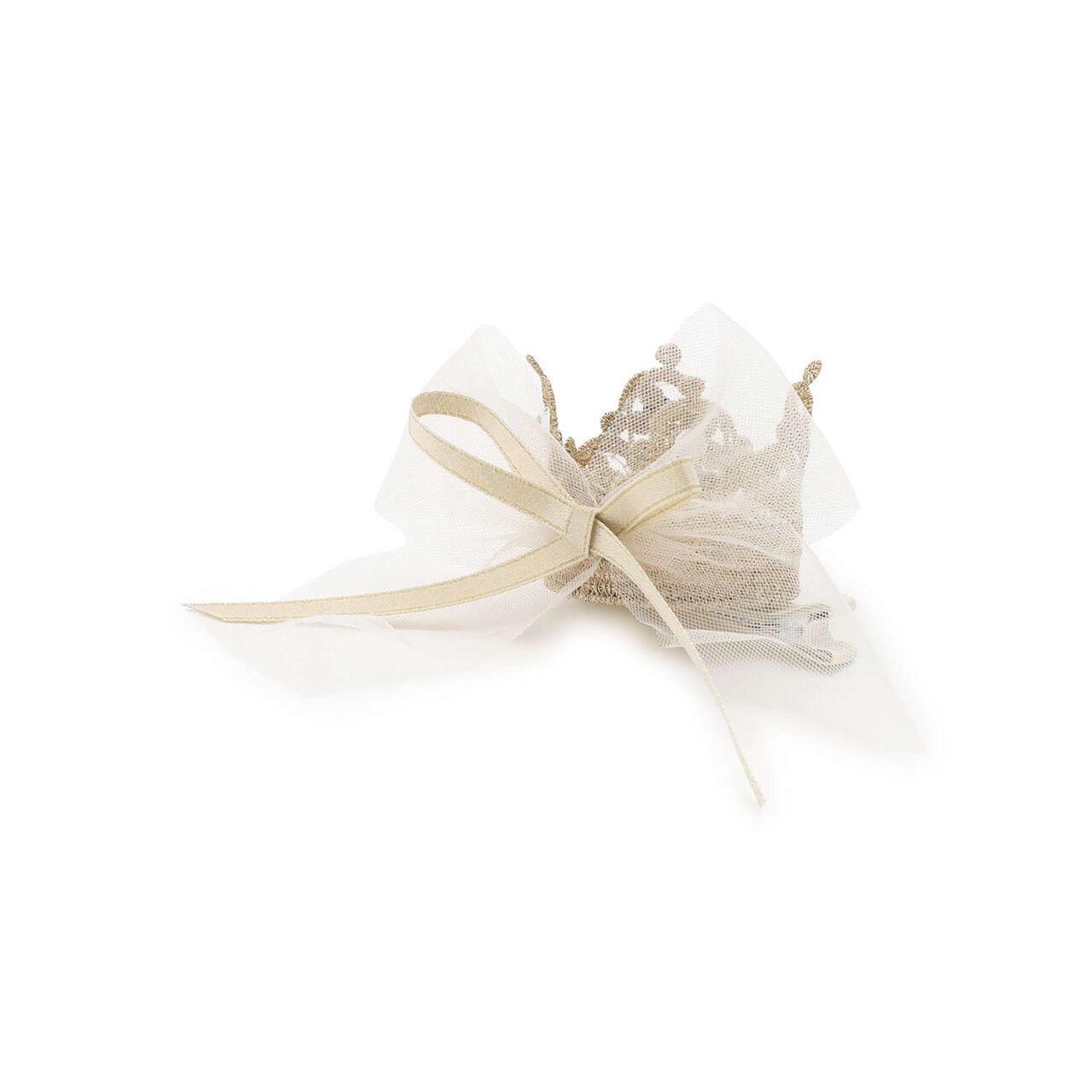 Tulle Crown Hair Clip,Gold, large image number 0