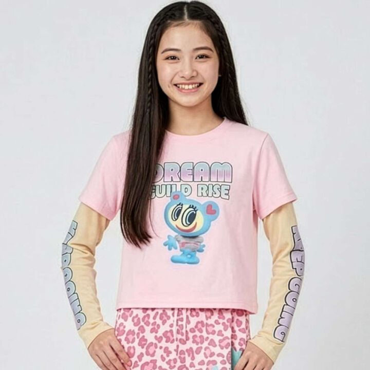 Angel Blue Mr. Nakamura Layered T-Shirt,, medium