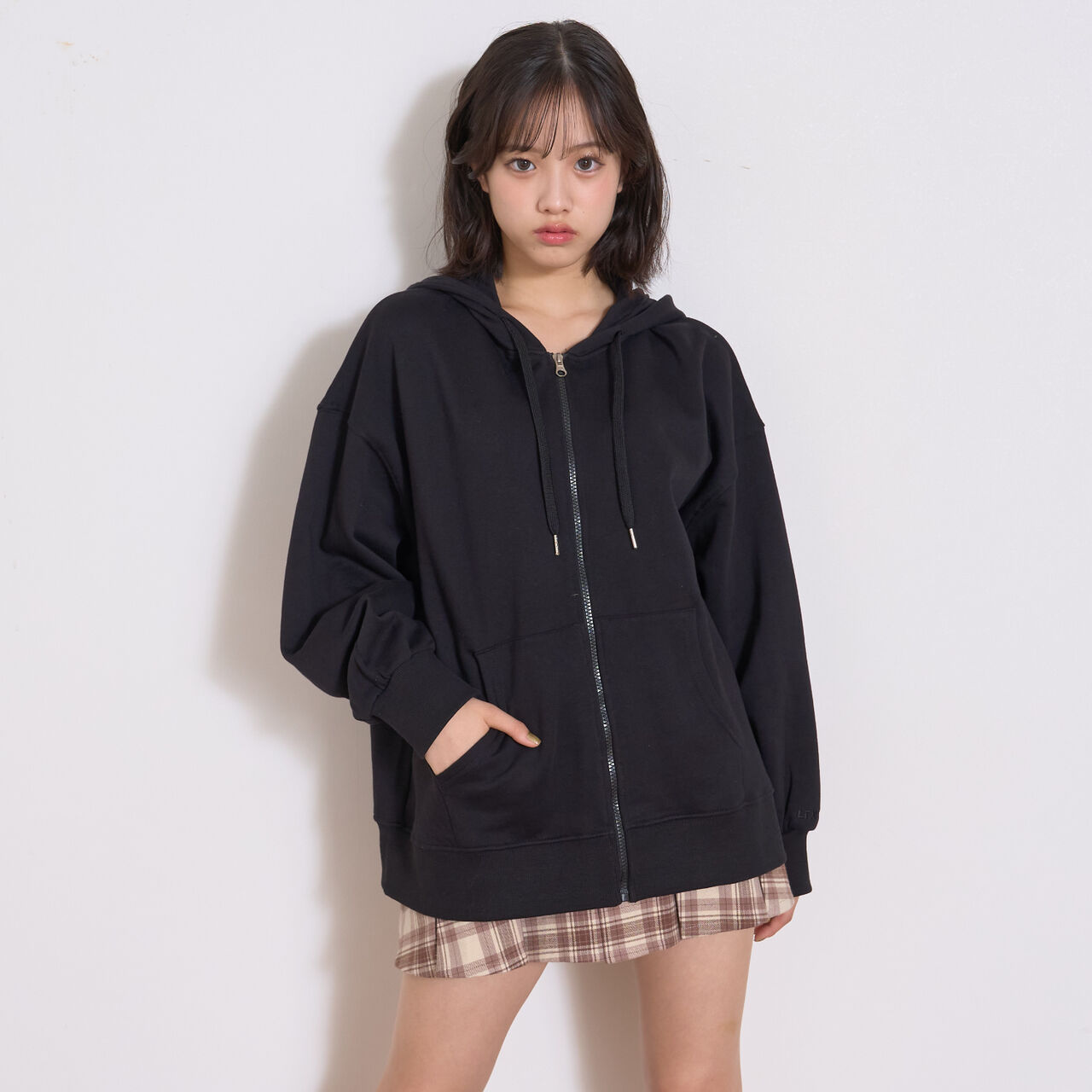 Wool Lined 100% Cotton Zip Parka,Green, large image number 4