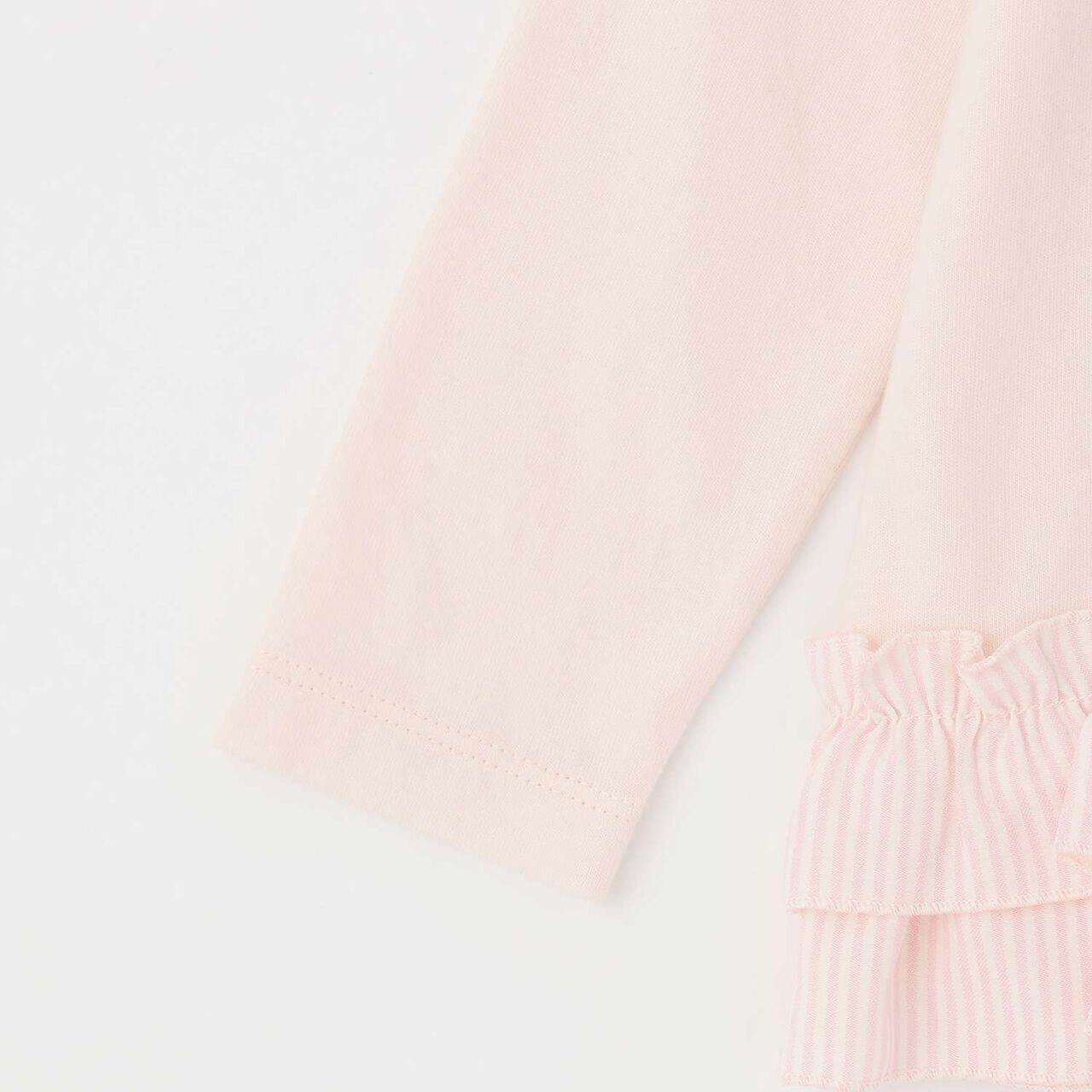 Mimi-chan Layered Frill Long-Sleeve Tunic,Pink, large image number 3