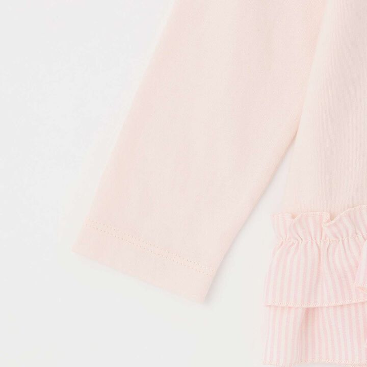 Mimi-chan Layered Frill Long-Sleeve Tunic,Pink, medium image number 3