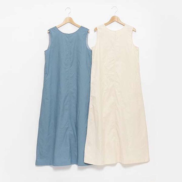 [Link] Sleeveless One-Piece Dress (Adult Size),Blue, medium image number 2