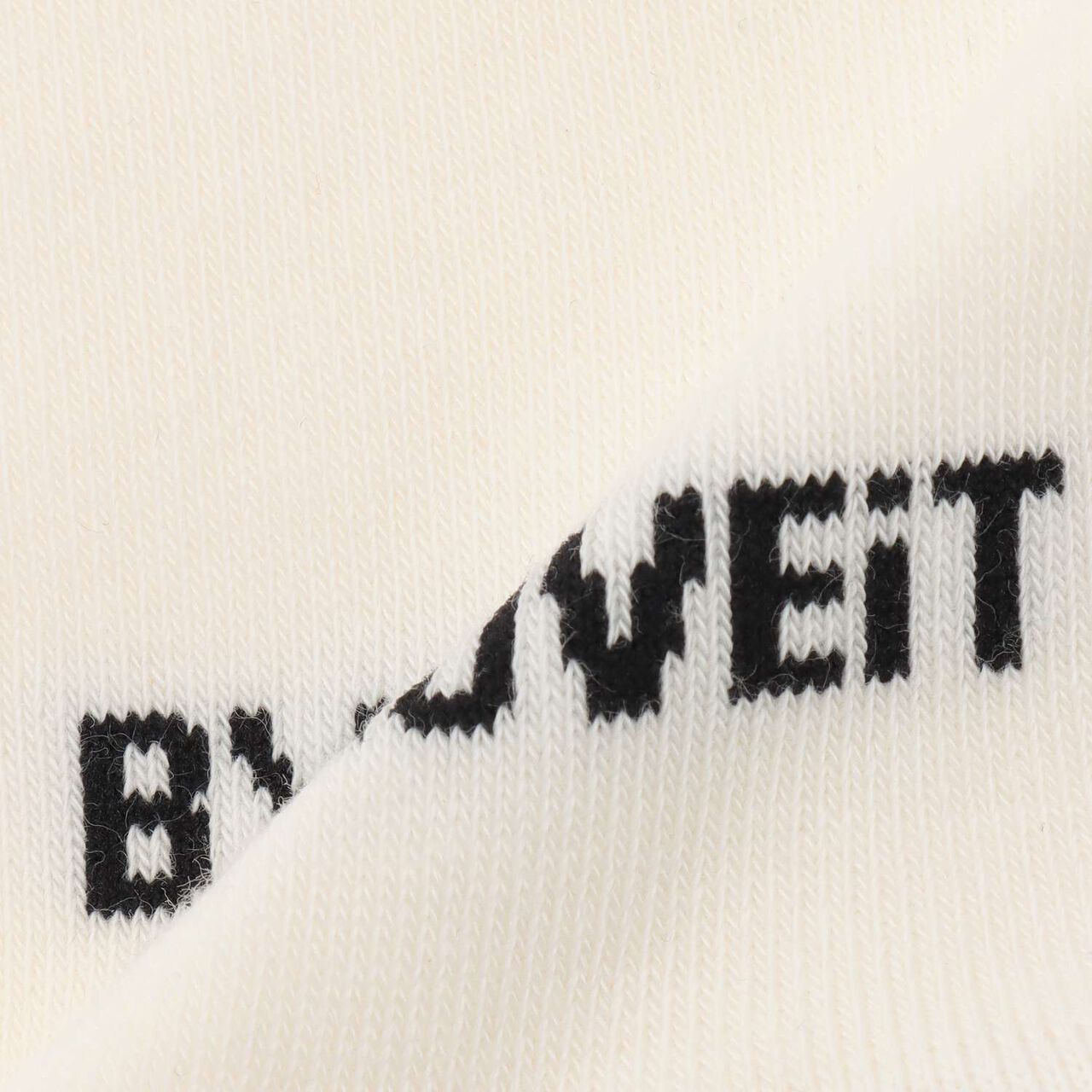 [Graduation Attire] Logo Crew Socks,Off white, large image number 4