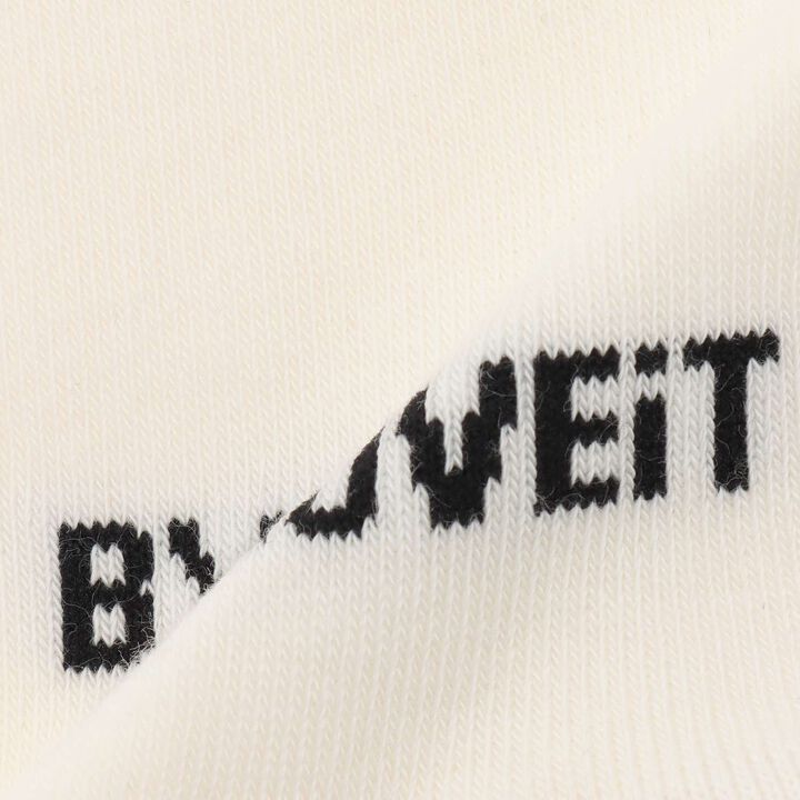 [Graduation Attire] Logo Crew Socks,Off white, medium image number 4