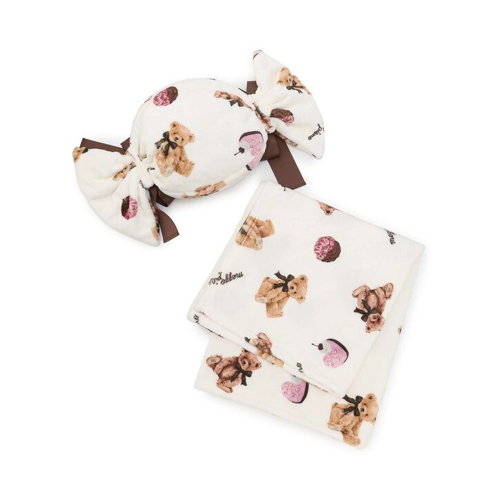 Assorted Pattern Candy Blanket,Pink, medium image number 1
