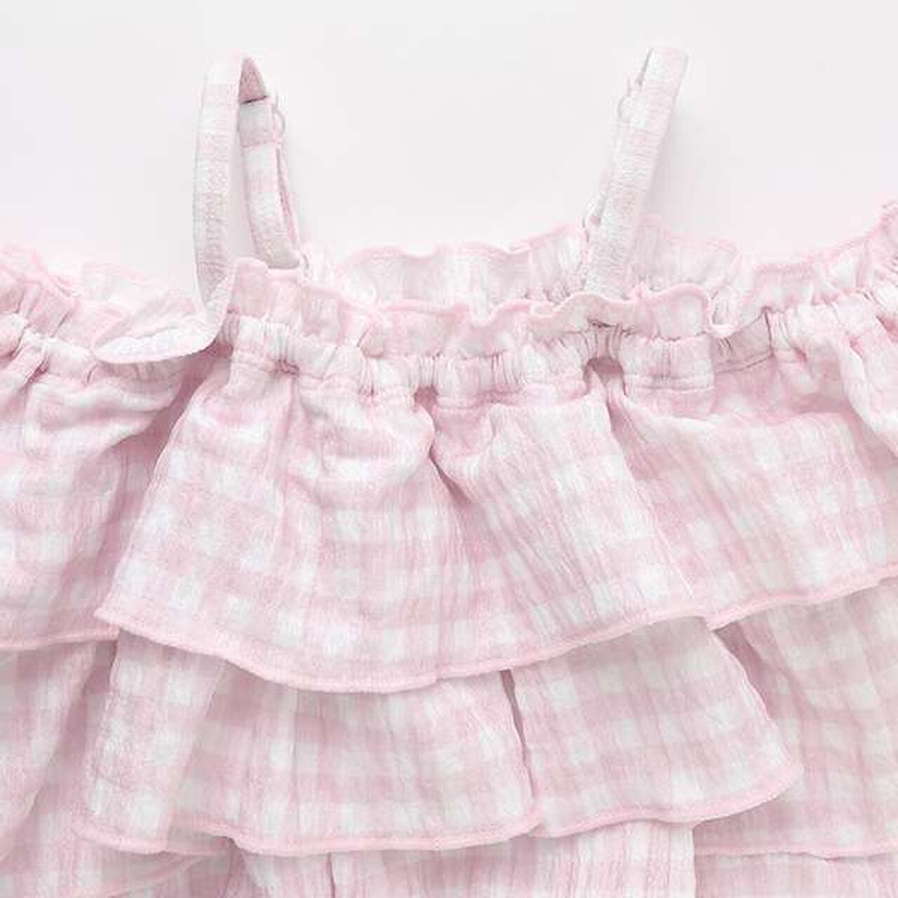 [SWIM] Off-Shoulder Frill Separate Swimsuit,Light pink, large image number 3