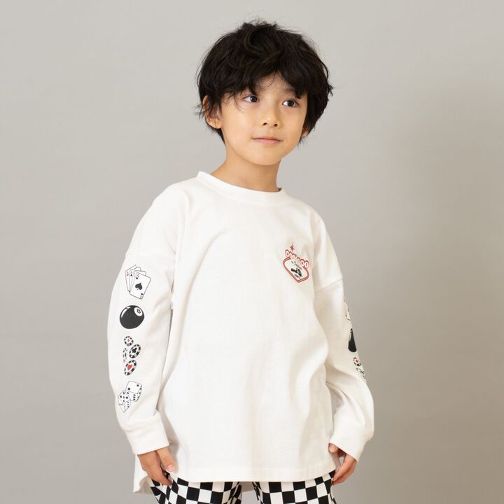 100% Cotton Assorted Sleeve Printed Long Sleeve T-Shirt,, medium