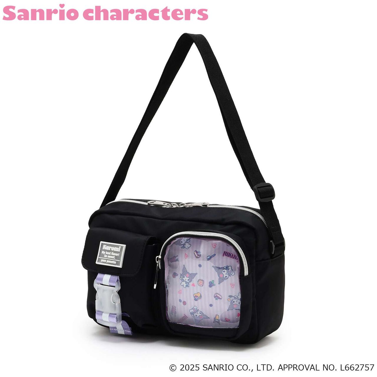 My Melody / Kuromi Casual Shoulder Bag,Light pink, large image number 10