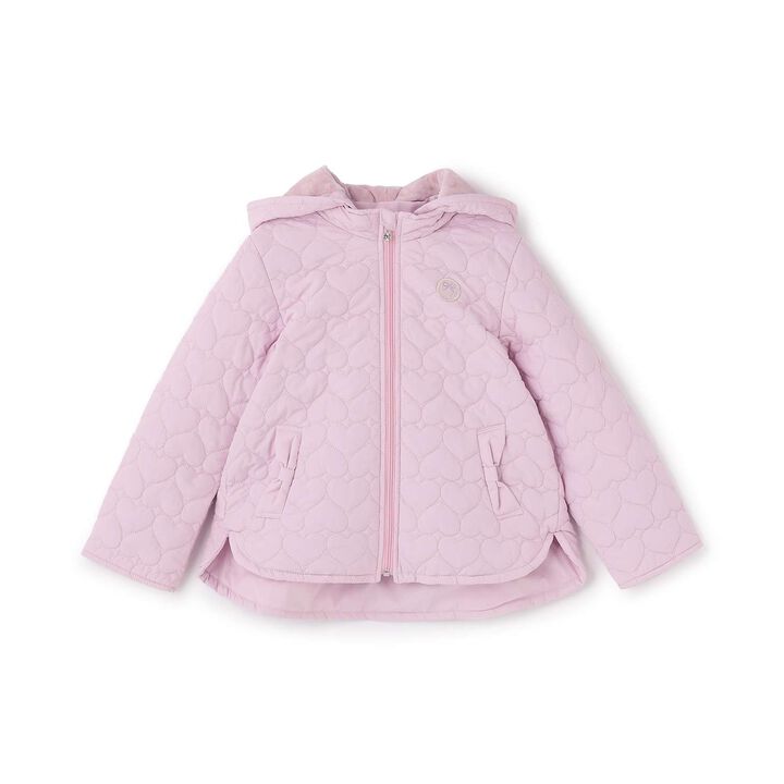 [Popular Item Restocked] [Not Available at Physical Stores] Heart Quilt Bomber Jacket,Pink, medium image number 0