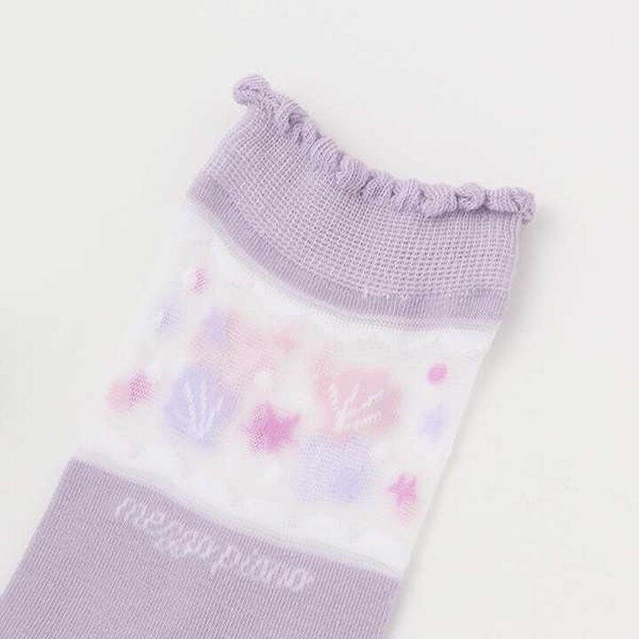 Sheer Shell Socks,Lavender, medium image number 1