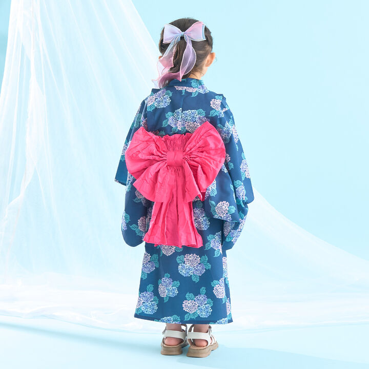 [Easy Wear♪] [Cool Touch] 4-Way Separate Yukata with Obi (OHANA) [Kids Girls],Coral red, medium image number 27