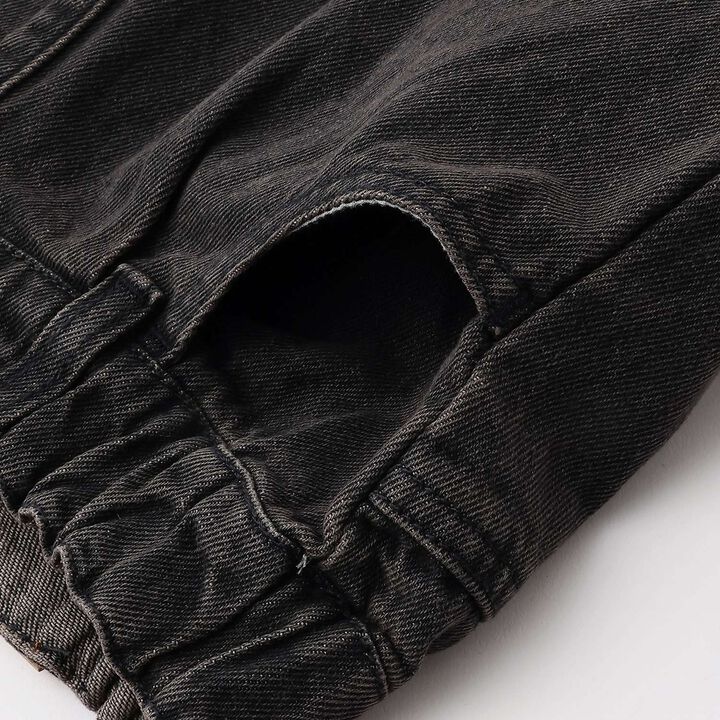 Denim Wide Pants,Black, medium image number 16