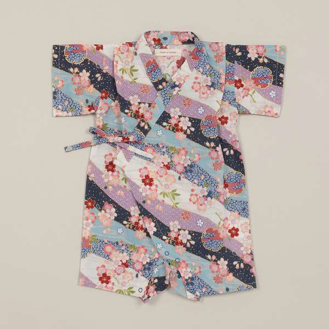 Jinbei All-in-One (Cherry Blossom Snow Pattern) [Made in Japan],Red, large image number 9