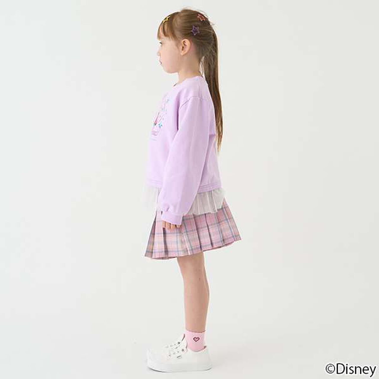 Check Pleats Culottes,Black, large image number 21