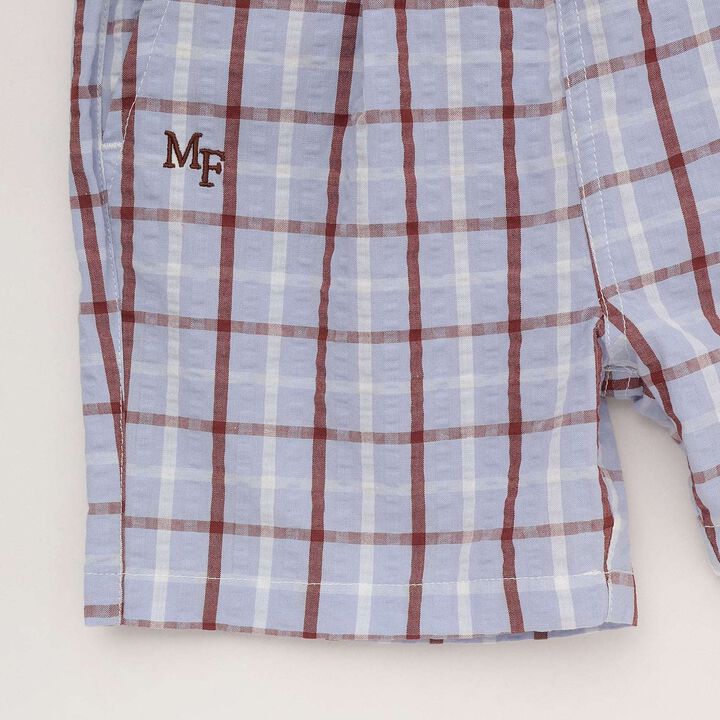 [Fujimoto Miki Collaboration] Boys Checkered Outfit Set,Pearl white, medium image number 16