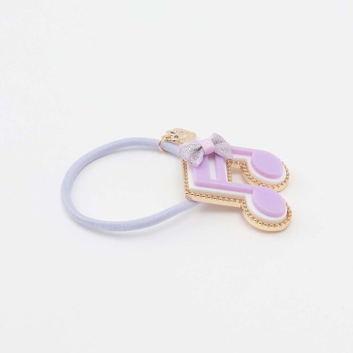 Musical Note Hair Ponytail Holder 2-Piece Set,Black, medium image number 2