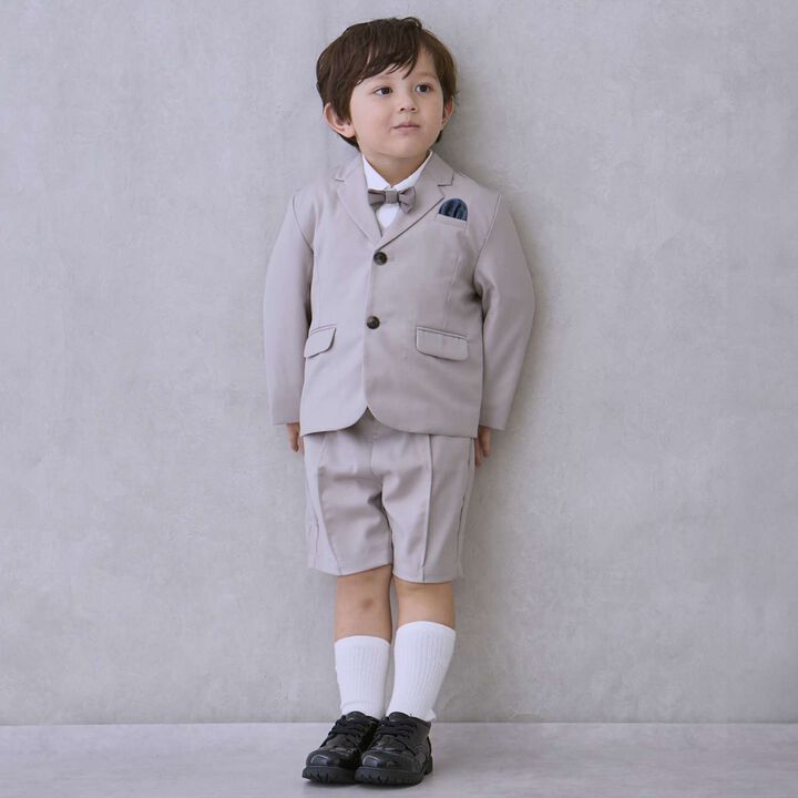 Semi-Formal JK + Half Pants Set,Light gray, medium image number 0