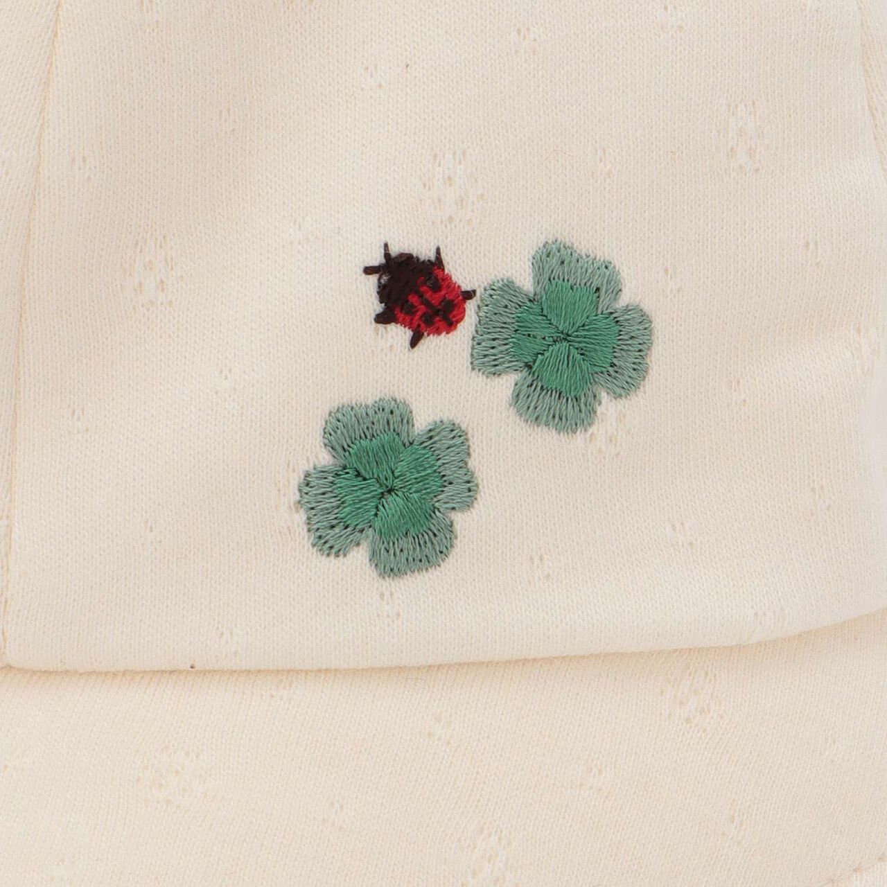 ☆Organic Bear Ear Hat [Made in Japan],Pearl white, large image number 2