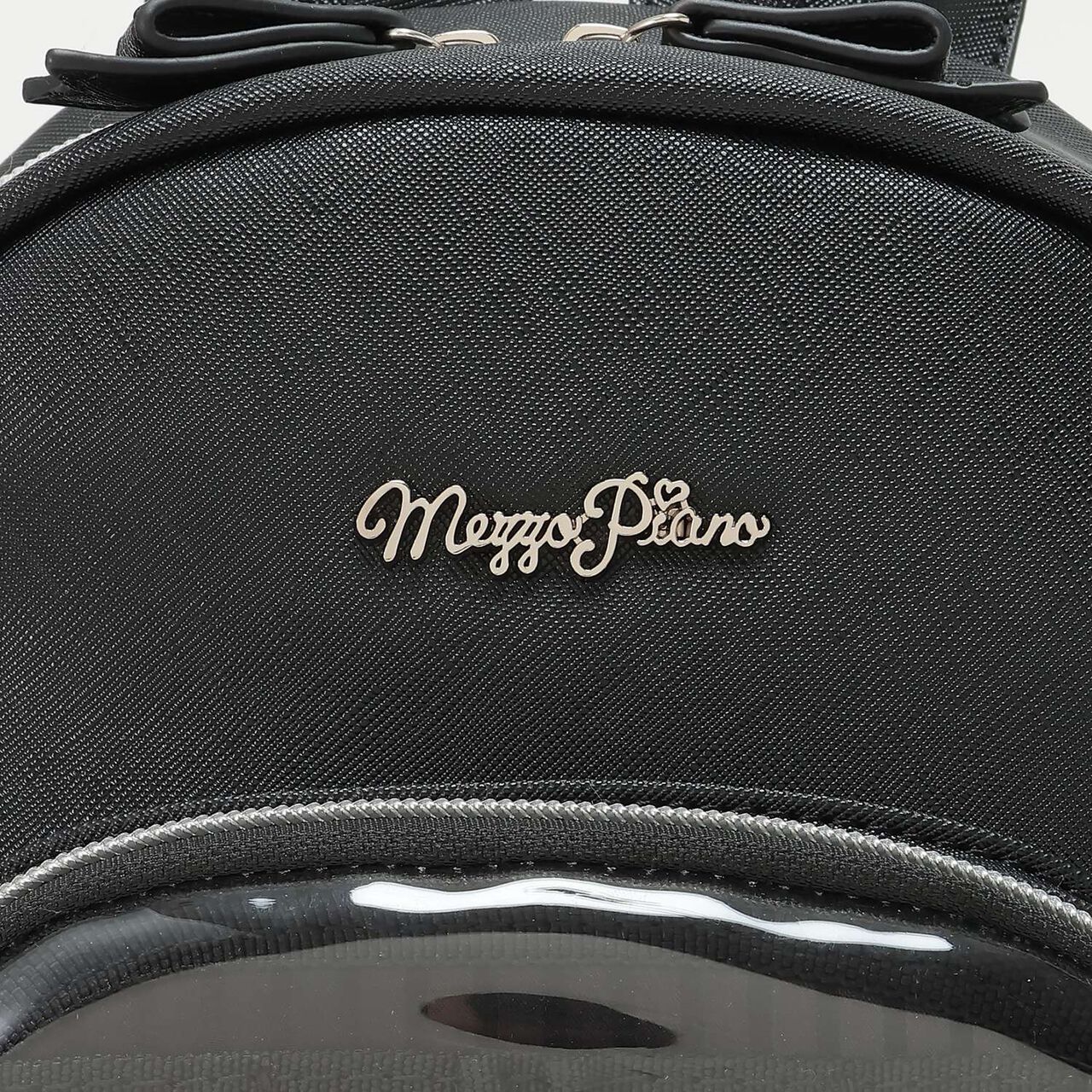 Bunny Ear Lace-up Faux Leather Backpack,Ivory, large image number 3