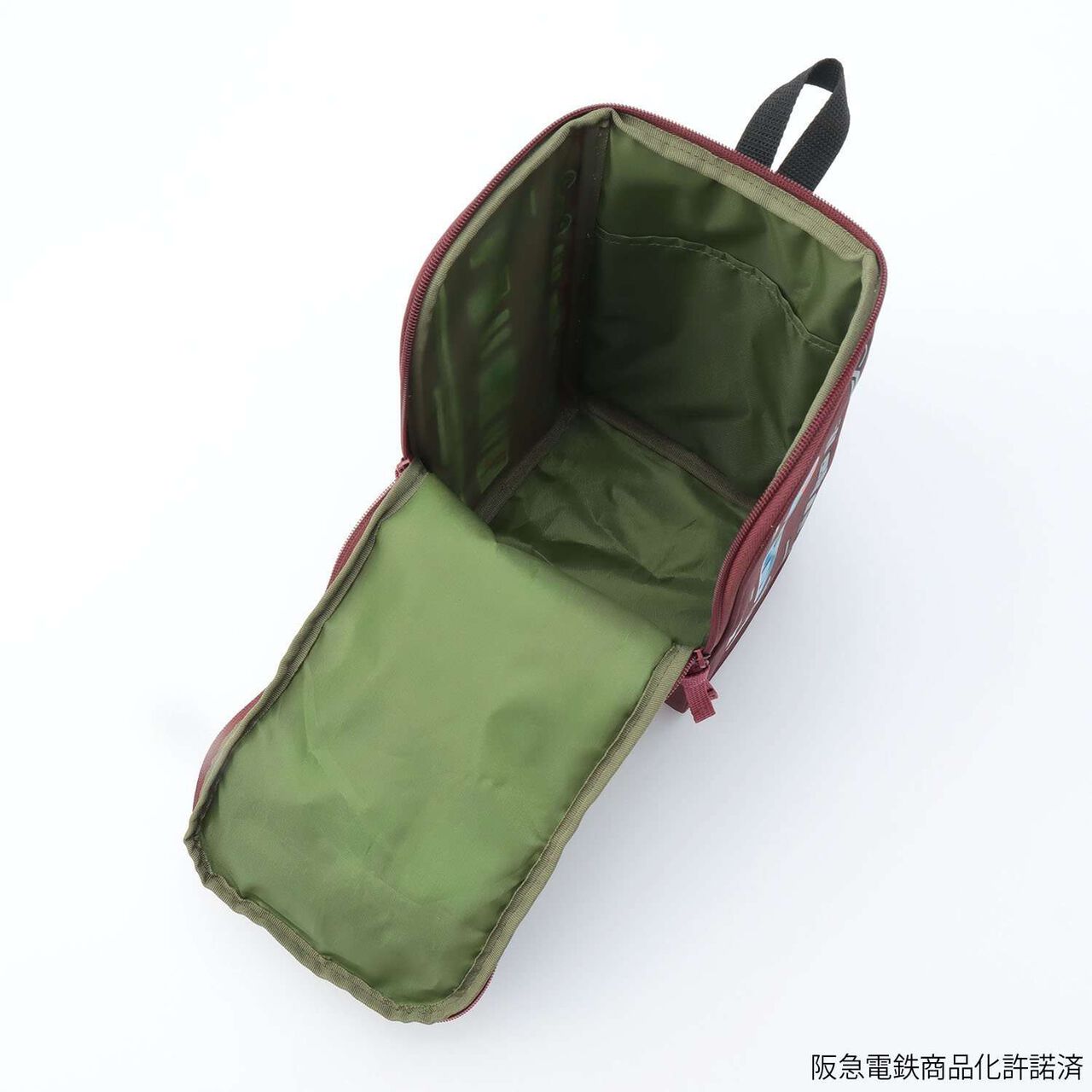 Hankyu Train Backpack,Deep red, large image number 7