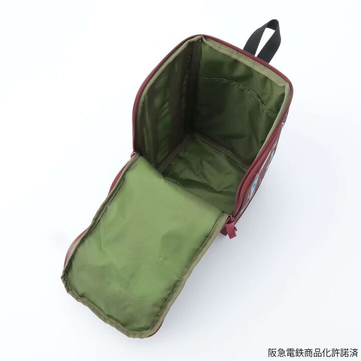 Hankyu Train Backpack,Deep red, medium image number 7