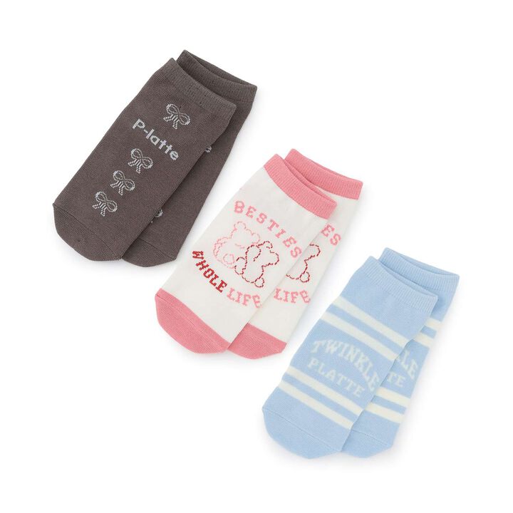 Ankle-Length Socks [3-Pair Set],, medium