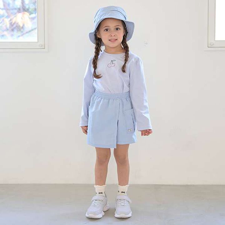 Soft Cotton Assorted Line Stone Motif Puff A-Line T-Shirt,Cream, medium image number 7