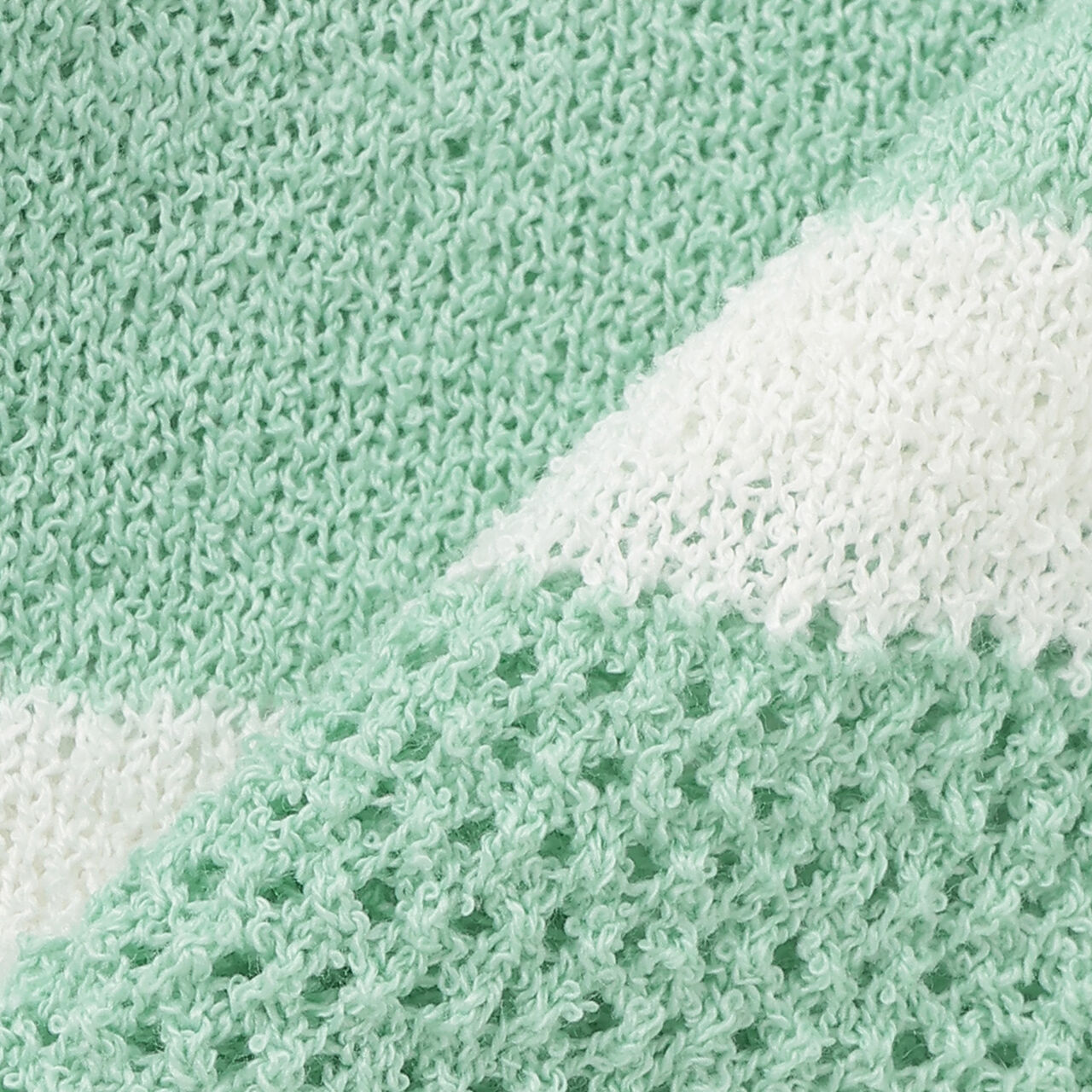 Mesh Knit ZIP Cardigan,Emerald green, large image number 5