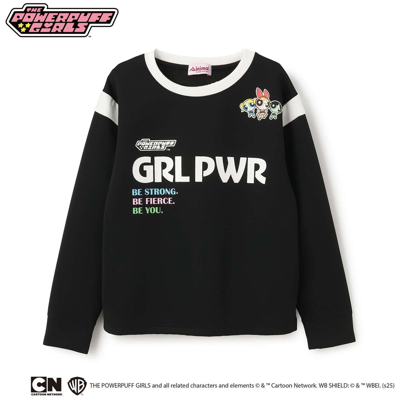 [Anti-Stain Finish] Powerpuff Girls Ponte Logo Crew,Magenta, large image number 9