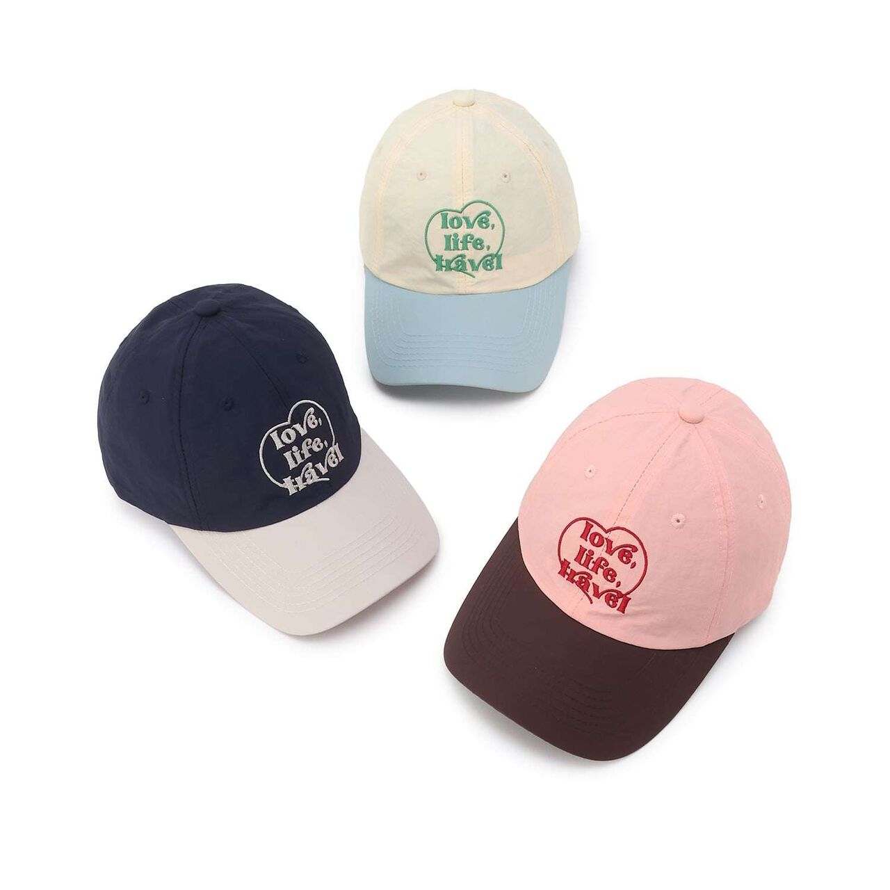 Heart Logo Embroidery Cap,Cream, large image number 9