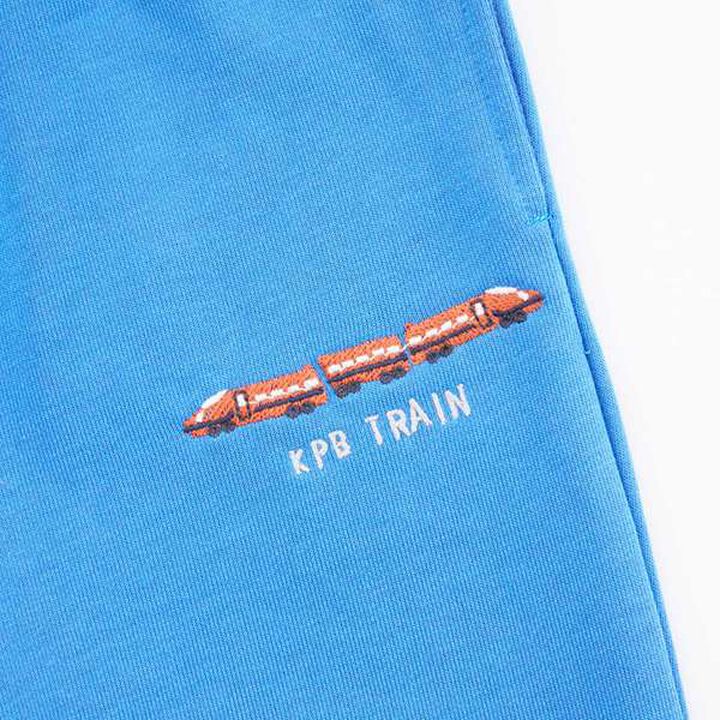 KPBOY Train Embroidery Mini Fleece Set (80-120),Blue, medium image number 9