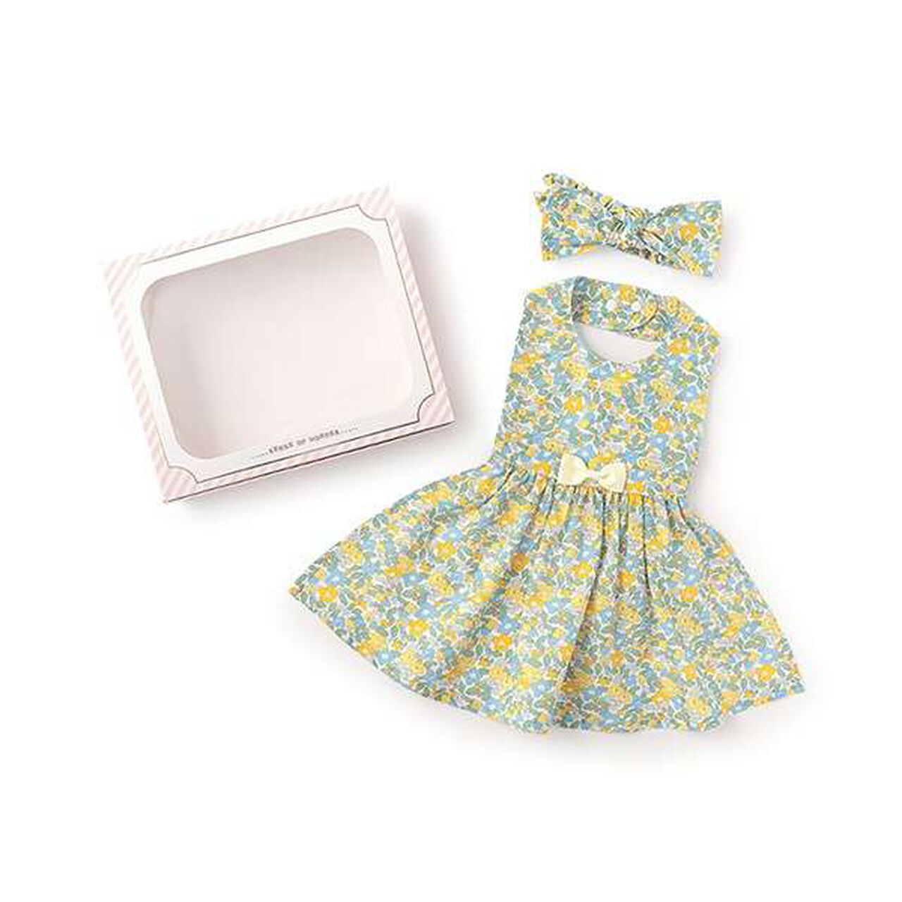 Floral Pattern Apron Gift Set [with Box],Cream, large image number 10