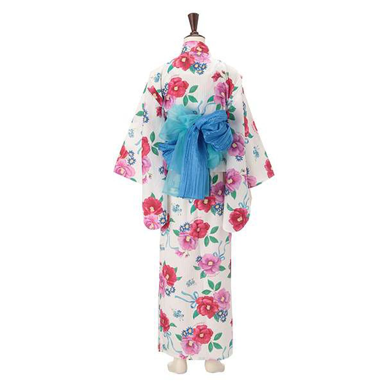 [Cool Touch] Camellia Pattern 2 WAY Yukata,Off white, large image number 1