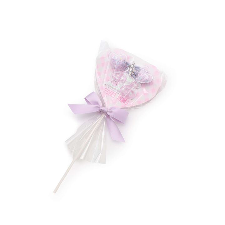 Candy Wrapping Note Heart Hair Accessory Set,Lavender, medium image number 0