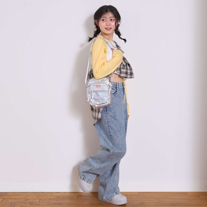 [LTXC] Easy Mesh Pocket Mini Shoulder Bag,Silver, medium image number 3