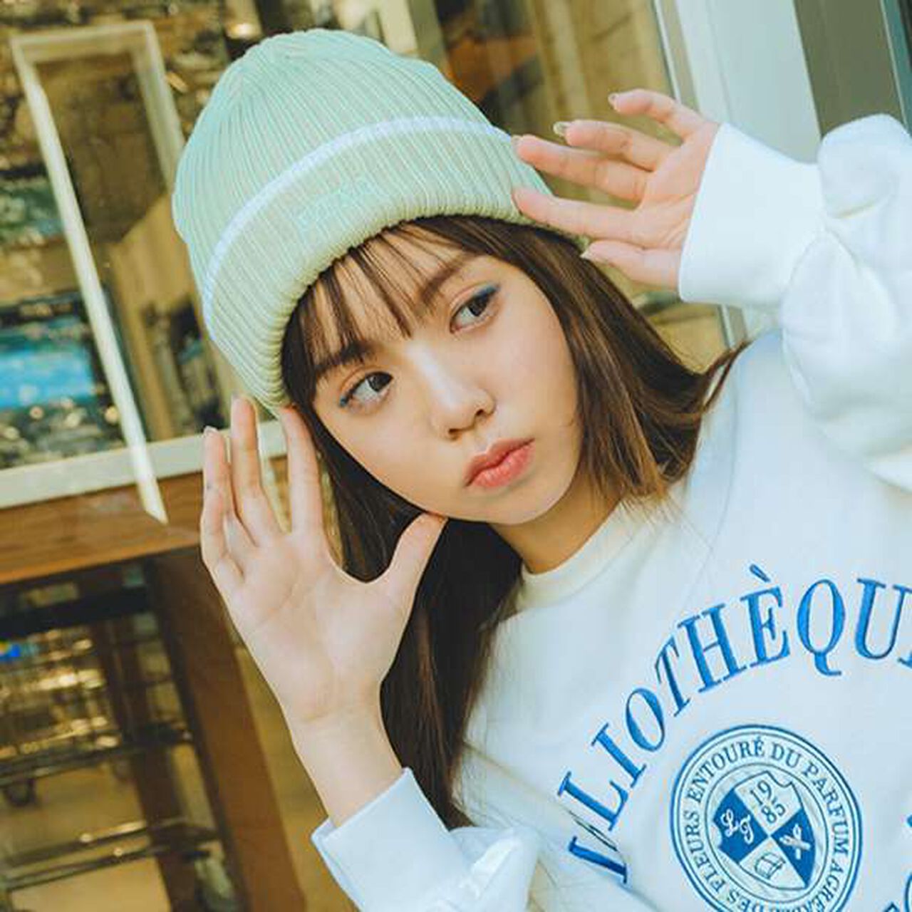 [LTXC] Cotton Touch Beanie,Ivory, large image number 16