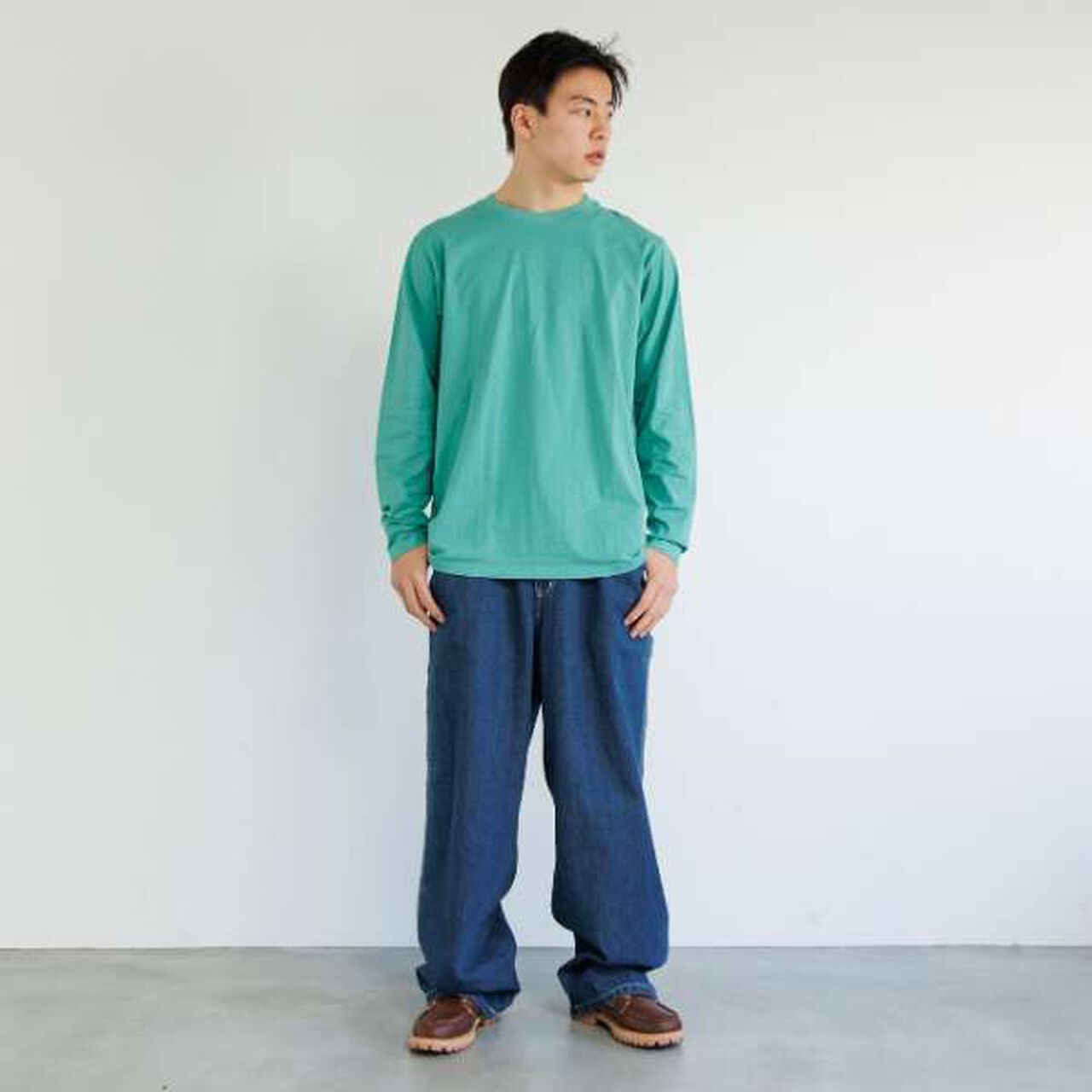 Affordable Back Logo Long-Sleeve T-Shirt,White, large image number 13