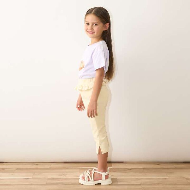 Tomo Pants Side Slit 7/8 Capri Pants,Beige, medium image number 28