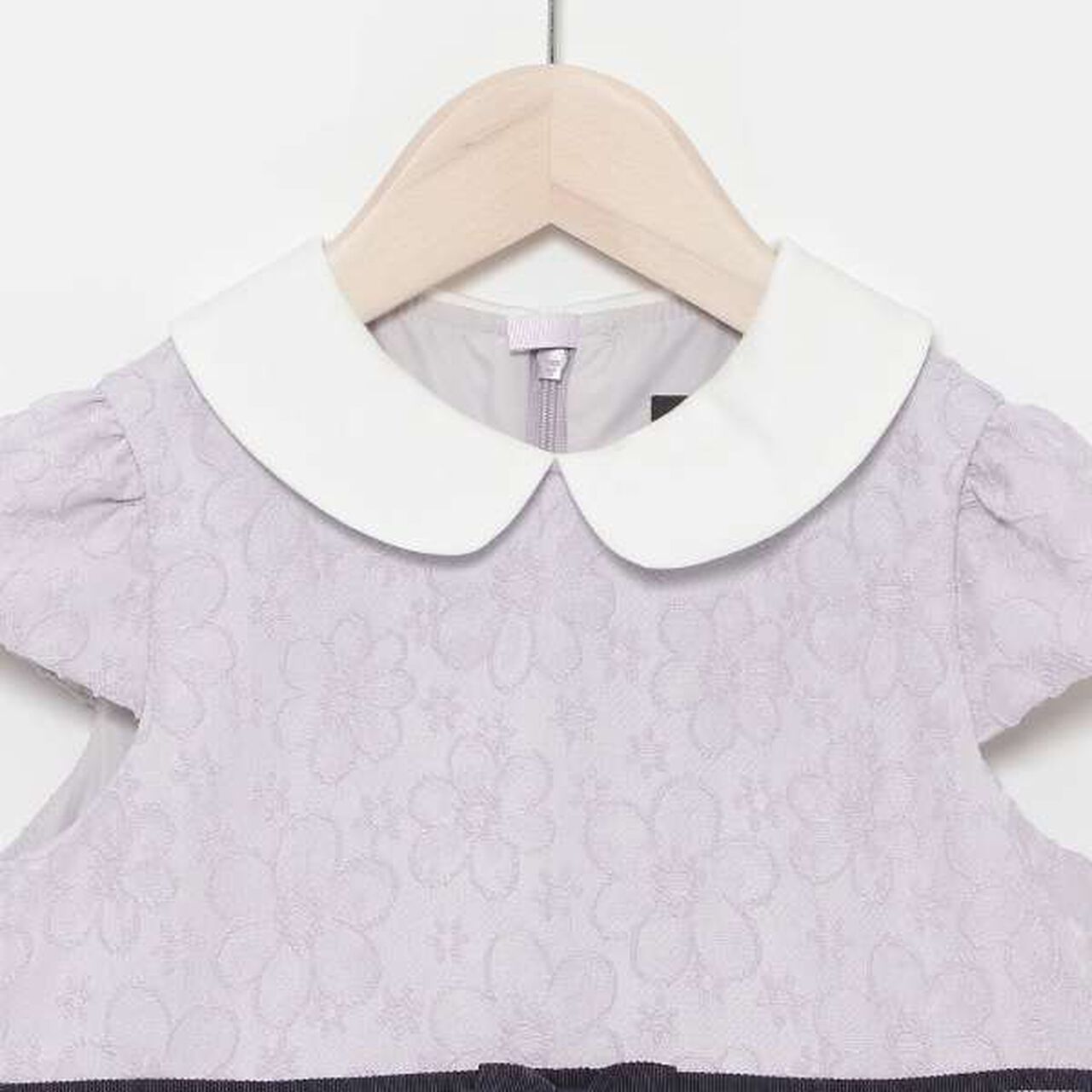 Kids Bolero Jacket + Jacquard Dress Set,Lavender, large image number 18