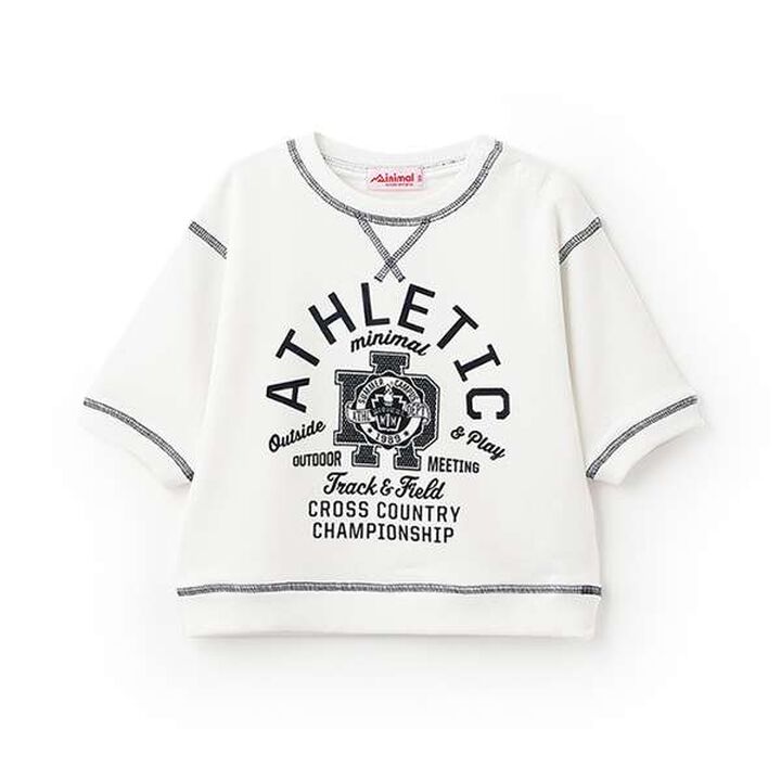 Color-Blocked Fleece Print Pullover,Off white, medium image number 0