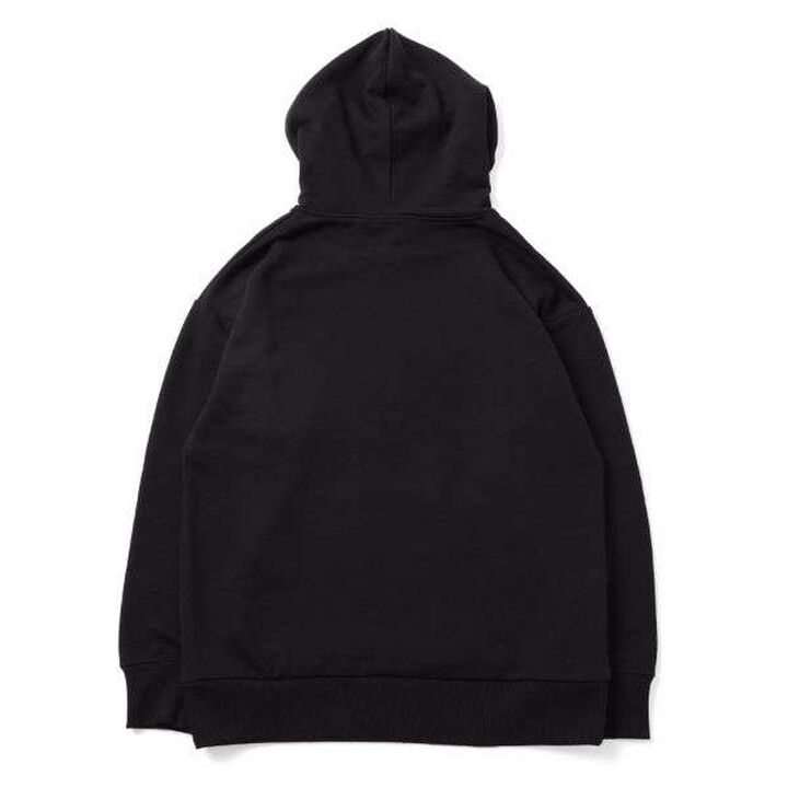 Fleece College Print Parka,Black, medium image number 6