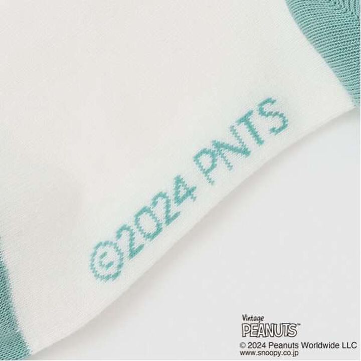 [Made in Japan] [PEANUTS] Striped Crew Socks,Off white, medium image number 2