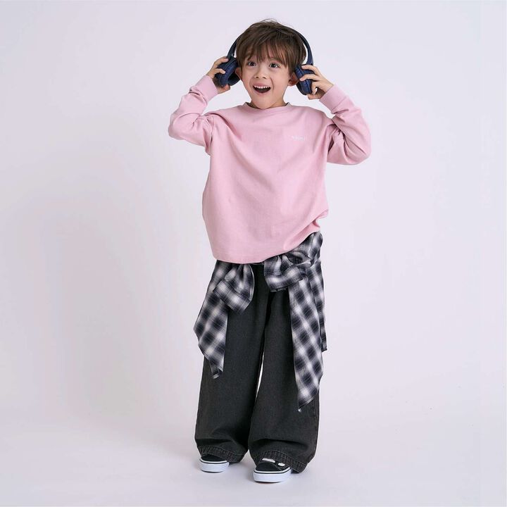 Denim Wide Pants,Black, medium image number 8