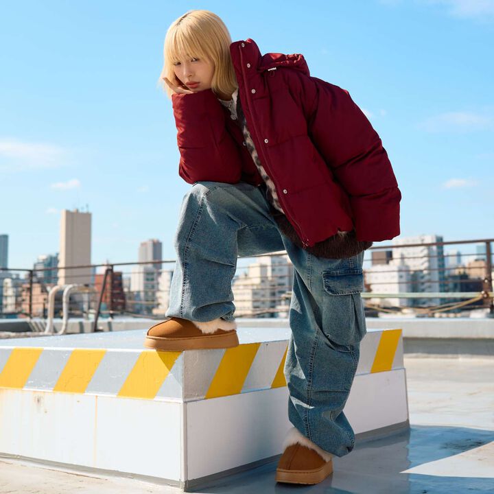 Puffy Bomber Jacket,Light gray, medium image number 2