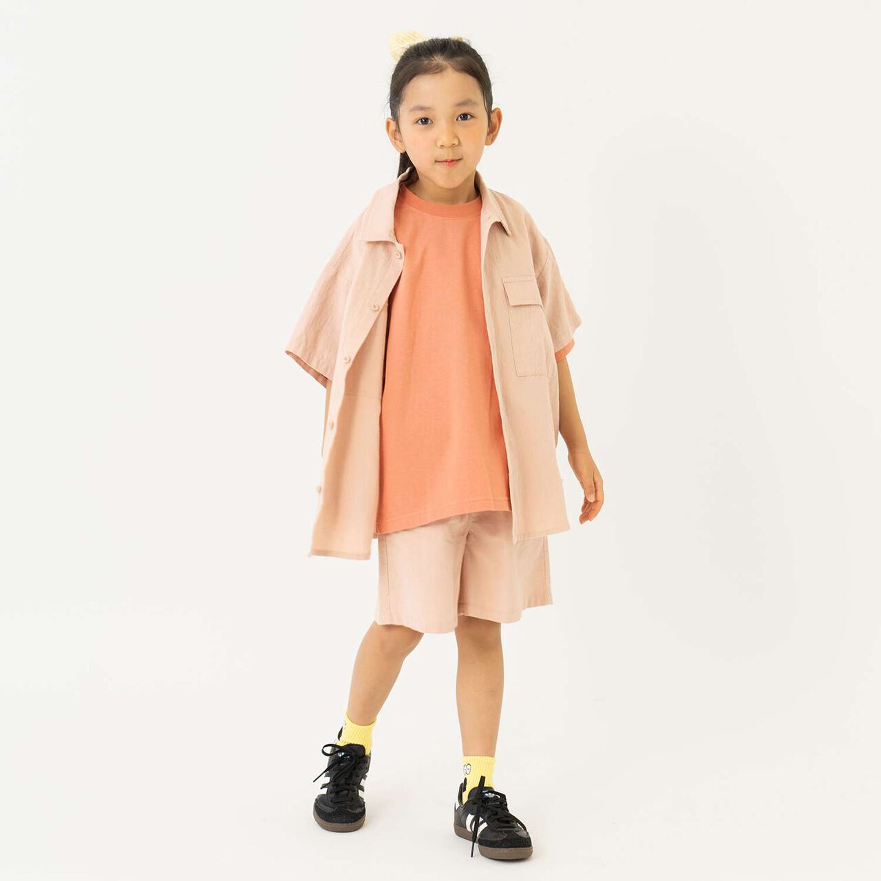 Wide Silhouette Outfit Set,Green, large image number 2