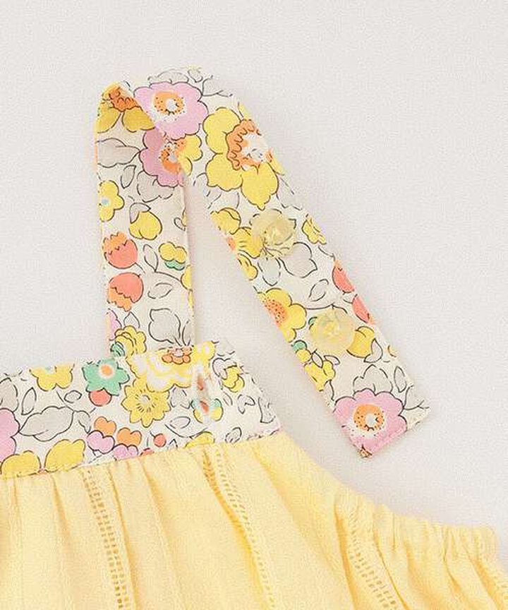 Liberty Yoke Tiered One-Piece Dress,Pink, medium image number 5