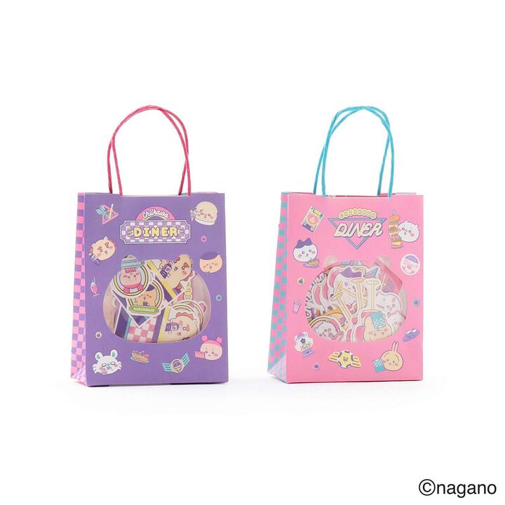 Chikawa Paper Bag with Stickers (51 Pieces),Purple, medium image number 6