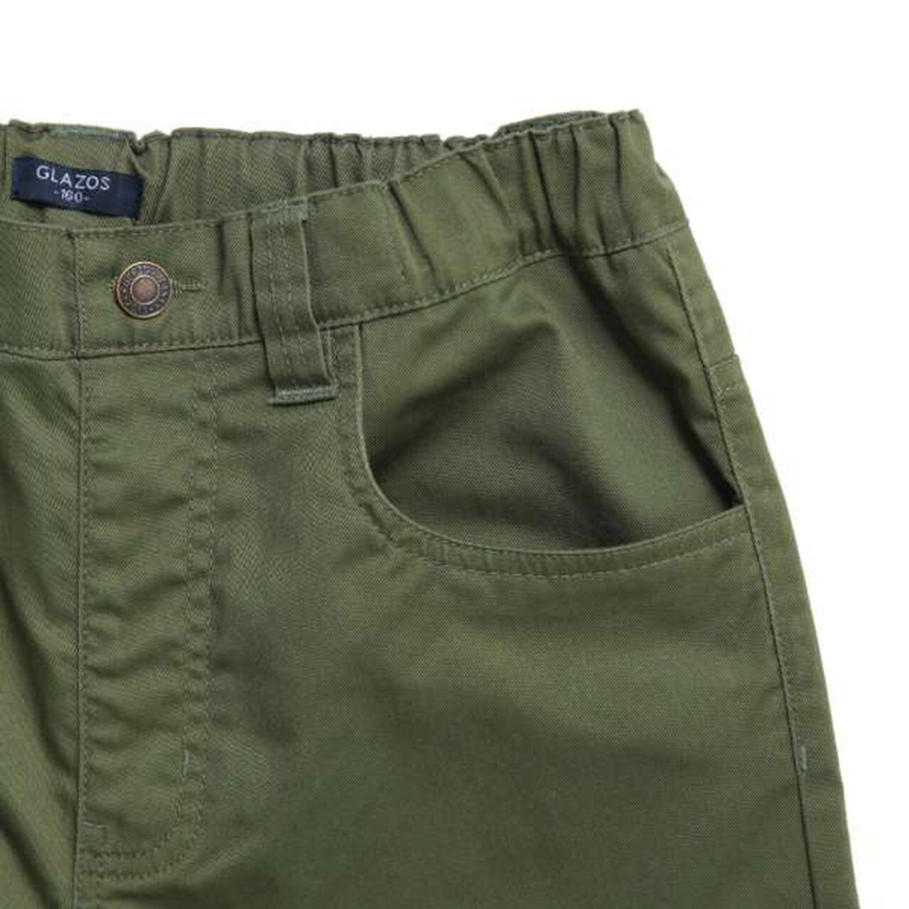 Stretch Twill Baggy Pants,Khaki, large image number 13
