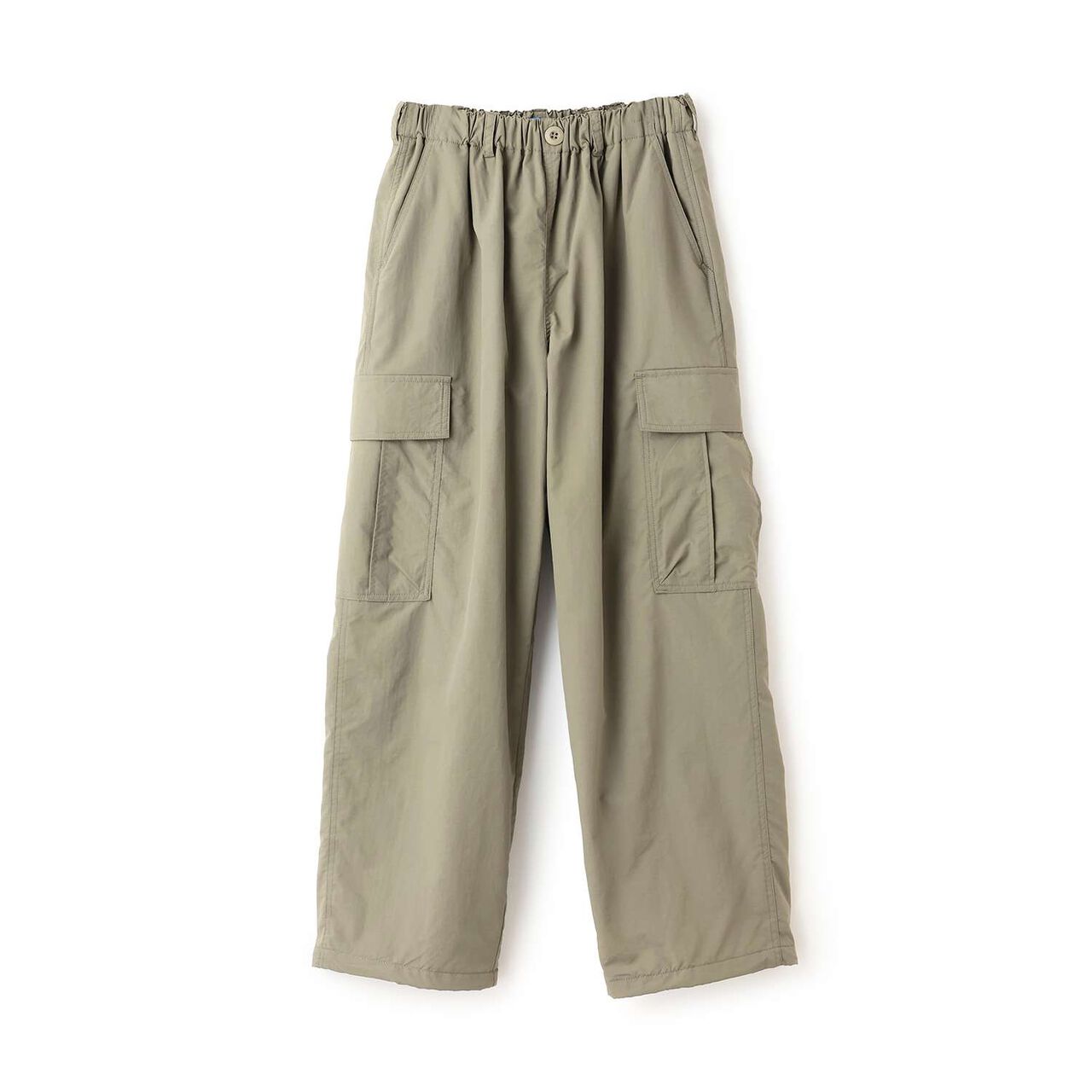 Nylon Brushed Lined Cargo Pants,Khaki, large image number 0